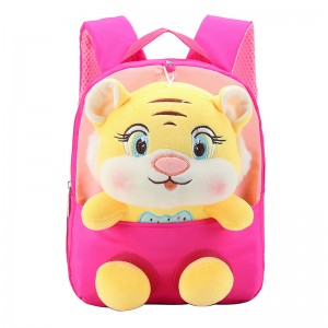 TRUST-U 3D three-dimensional fur toy backpack kindergarten cartoon cute small backpack lightweight backpack