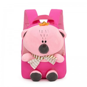 TRUST-U 3D three-dimensional fur toy backpack kindergarten cartoon cute small backpack lightweight backpack