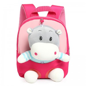 TRUST-U 3D three-dimensional fur toy backpack kindergarten cartoon cute small backpack lightweight backpack