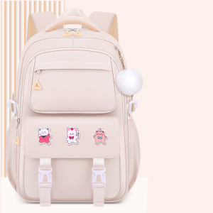 TRUST-U Schoolbag for primary school girls 1-3-6 grade cartoon schoolbag Gradient schoolbag for girls Light backpack for children