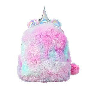 TRUST-U Girls’ plush backpack cute unicorn shoulders kindergarten backpack