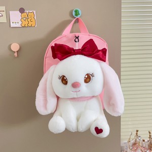 TRUST-U 3D three-dimensional  fur toy backpack kindergarten cartoon cute small backpack lightweight backpack