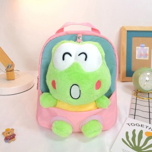 TRUST-U 3D three-dimensional fur toy backpack kindergarten cartoon cute small backpack lightweight backpack