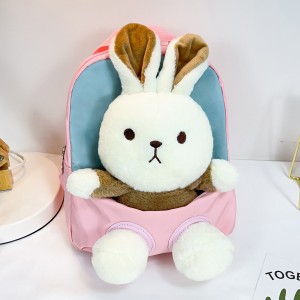 TRUST-U 3D three-dimensional  fur toy backpack kindergarten cartoon cute small backpack lightweight backpack