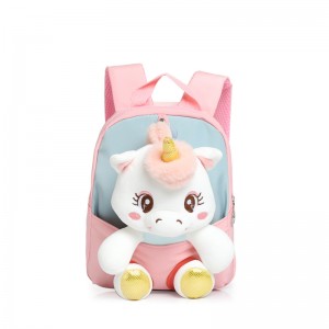 TRUST-U 3D three-dimensional fur toy backpack kindergarten cartoon cute small backpack lightweight backpack