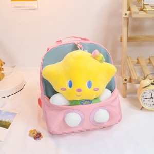 TRUST-U 3D three-dimensional fur toy backpack kindergarten cartoon cute small backpack lightweight backpack