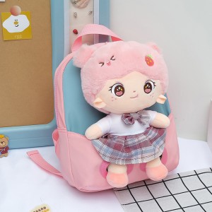 TRUST-U 3D three-dimensional unicorn fur toy backpack kindergarten cartoon cute small backpack lightweight backpack