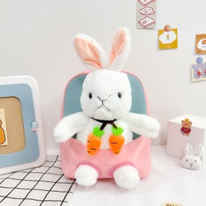 TRUST-U 3D three-dimensional fur toy backpack kindergarten cartoon cute small backpack lightweight backpack