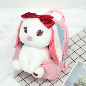 TRUST-U 3D three-dimensional fur toy backpack kindergarten cartoon cute small backpack lightweight backpack