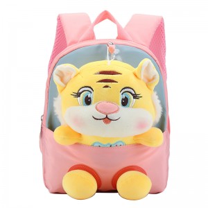 TRUST-U 3D three-dimensional fur toy backpack kindergarten cartoon cute small backpack lightweight backpack