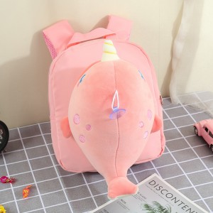 TRUST-U 3D three-dimensional fur toy backpack kindergarten cartoon cute small backpack lightweight backpack