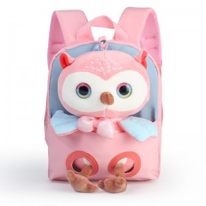 TRUST-U 3D three-dimensional fur toy backpack kindergarten cartoon cute small backpack lightweight backpack