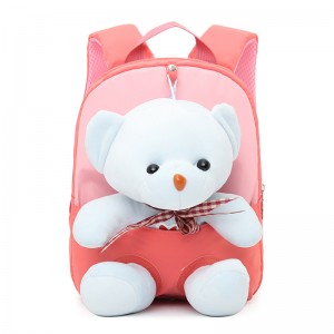 TRUST-U 3D three-dimensional  fur toy backpack kindergarten cartoon cute small backpack lightweight backpack