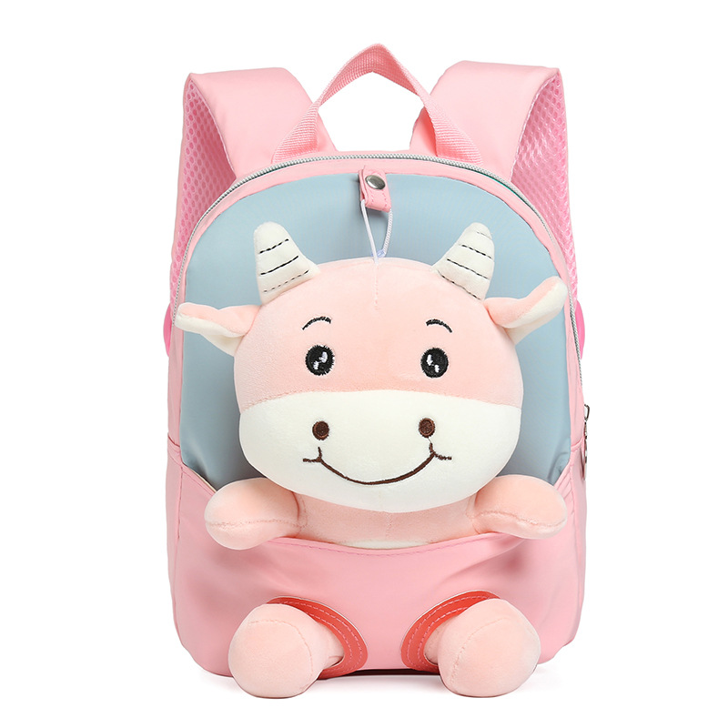 TRUST-U 3D three-dimensional  fur toy backpack kindergarten cartoon cute small backpack lightweight backpack