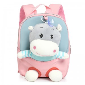 TRUST-U 3D three-dimensional fur toy backpack kindergarten cartoon cute small backpack lightweight backpack