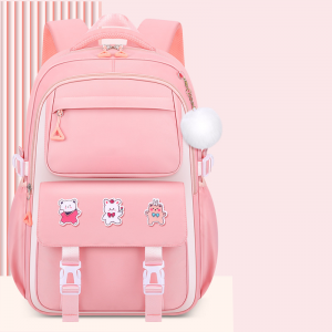 TRUST-U Schoolbag for primary school girls 1-3-6 grade cartoon schoolbag Gradient schoolbag for girls Light backpack for children