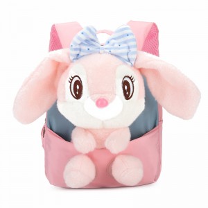 TRUST-U  3D three-dimensional  fur toy backpack kindergarten cartoon cute small backpack lightweight backpack