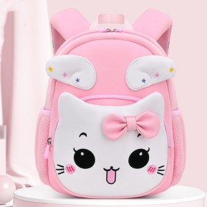 TRUST-U Sesame baby new diving material schoolbag female cartoon cute children’s small schoolbag kindergarten anti-lost bag