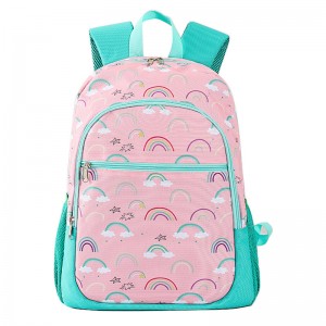 TRUST-U New school bag printed solid polyester Oxford cloth backpack cross-border foreign trade