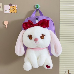 TRUST-U 3D three-dimensional  fur toy backpack kindergarten cartoon cute small backpack lightweight backpack