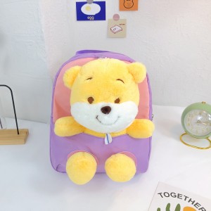 TRUST-U 3D three-dimensional fur toy backpack kindergarten cartoon cute small backpack lightweight backpack