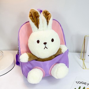 TRUST-U 3D three-dimensional  fur toy backpack kindergarten cartoon cute small backpack lightweight backpack