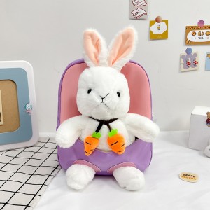 TRUST-U 3D three-dimensional fur toy backpack kindergarten cartoon cute small backpack lightweight backpack