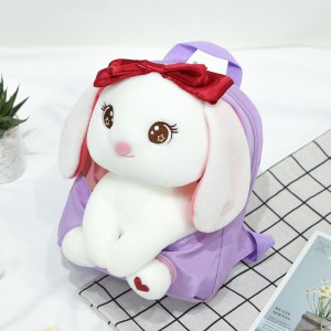 TRUST-U 3D three-dimensional fur toy backpack kindergarten cartoon cute small backpack lightweight backpack