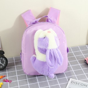 TRUST-U 3D three-dimensional fur toy backpack kindergarten cartoon cute small backpack lightweight backpack