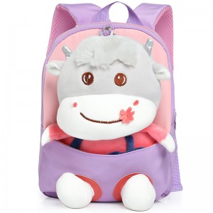 TRUST-U 3D three-dimensional fur toy backpack kindergarten cartoon cute small backpack lightweight backpack