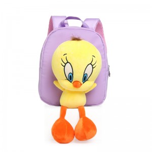 TRUST-U 3D three-dimensional fur toy backpack kindergarten cartoon cute small backpack lightweight backpack