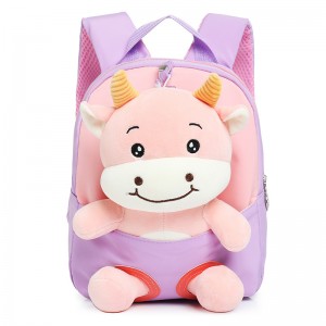 TRUST-U 3D three-dimensional  fur toy backpack kindergarten cartoon cute small backpack lightweight backpack