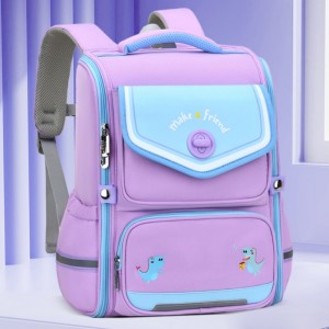 TRUST-U Cartoon schoolbag for primary school students integrated open space schoolbag 1-3-6 boys and girls backpack