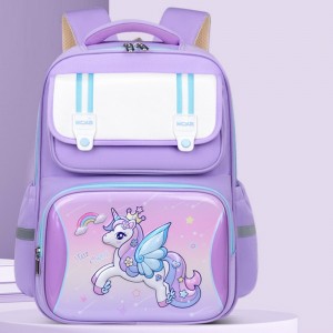 TRUST-U Elementary school cartoon schoolbag male 1-3-6 grade light casual girls backpack backpack