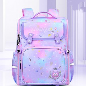 TRUST-U Primary school bag integrated open large capacity space bag male and female students cartoon children backpack backpack