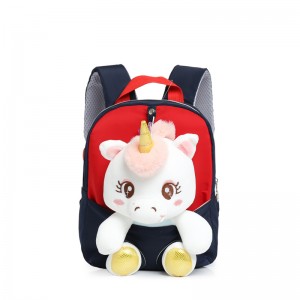 TRUST-U 3D three-dimensional fur toy backpack kindergarten cartoon cute small backpack lightweight backpack