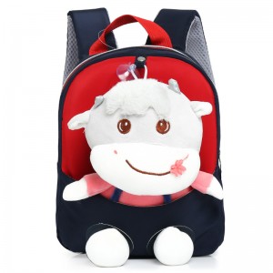 TRUST-U 3D three-dimensional fur toy backpack kindergarten cartoon cute small backpack lightweight backpack