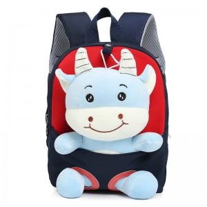 TRUST-U 3D three-dimensional  fur toy backpack kindergarten cartoon cute small backpack lightweight backpack