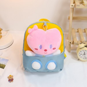 TRUST-U 3D three-dimensional fur toy backpack kindergarten cartoon cute small backpack lightweight backpack