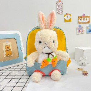 TRUST-U 3D three-dimensional fur toy backpack kindergarten cartoon cute small backpack lightweight backpack