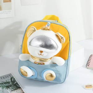 TRUST-U 3D three-dimensional fur toy backpack kindergarten cartoon cute small backpack lightweight backpack