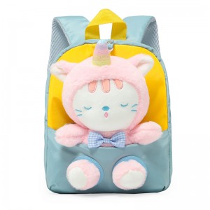 TRUST-U 3D three-dimensional  fur toy backpack kindergarten cartoon cute small backpack lightweight backpack