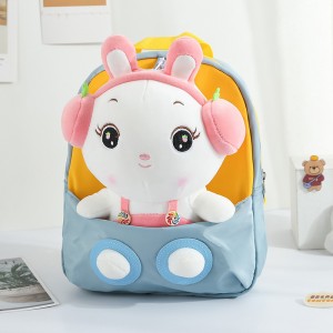 TRUST-U 3D three-dimensional fur toy backpack kindergarten cartoon cute small backpack lightweight backpack