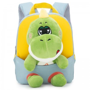 TRUST-U 3D three-dimensional  fur toy backpack kindergarten cartoon cute small backpack lightweight backpack