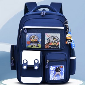 TRUST-U Elementary school cartoon schoolbag male 1-3-6 grade light casual girls backpack backpack