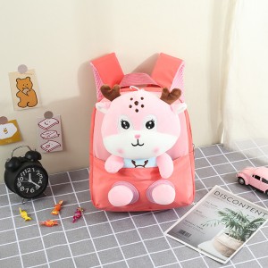 TRUST-U 3D three-dimensional fur toy backpack kindergarten cartoon cute small backpack lightweight backpack