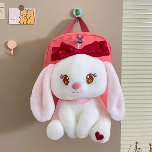 TRUST-U 3D three-dimensional  fur toy backpack kindergarten cartoon cute small backpack lightweight backpack