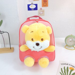 TRUST-U 3D three-dimensional fur toy backpack kindergarten cartoon cute small backpack lightweight backpack