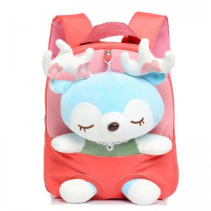 TRUST-U  3D three-dimensional  fur toy backpack kindergarten cartoon cute small backpack lightweight backpack