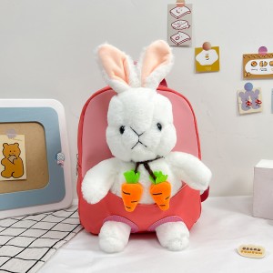 TRUST-U 3D three-dimensional fur toy backpack kindergarten cartoon cute small backpack lightweight backpack